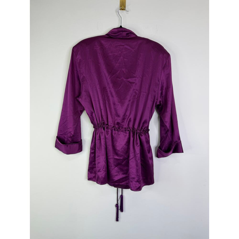 Vintage Victoria’s Secret Gold Label Purple Robe Size Small - Picture 4 of 4